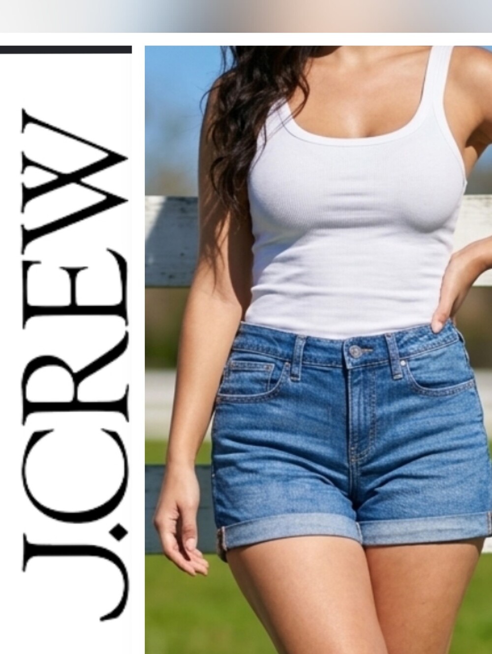 J.Crew Distressed Jean Shorts